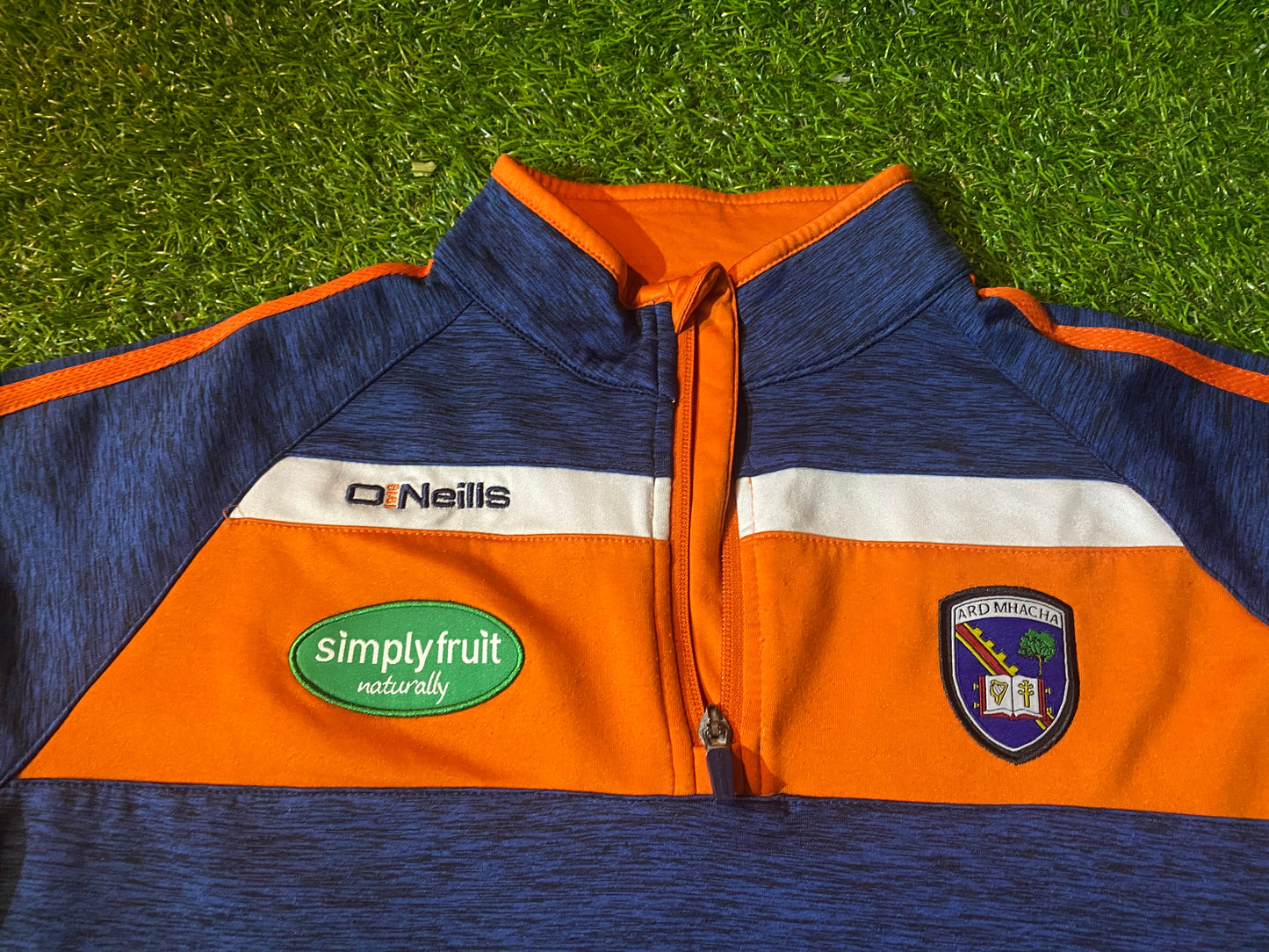 Co Armagh GAA Gaelic Football Hurling Ireland Youths / XL Boys 13-14 Year Old 1/4 Zip Up Top