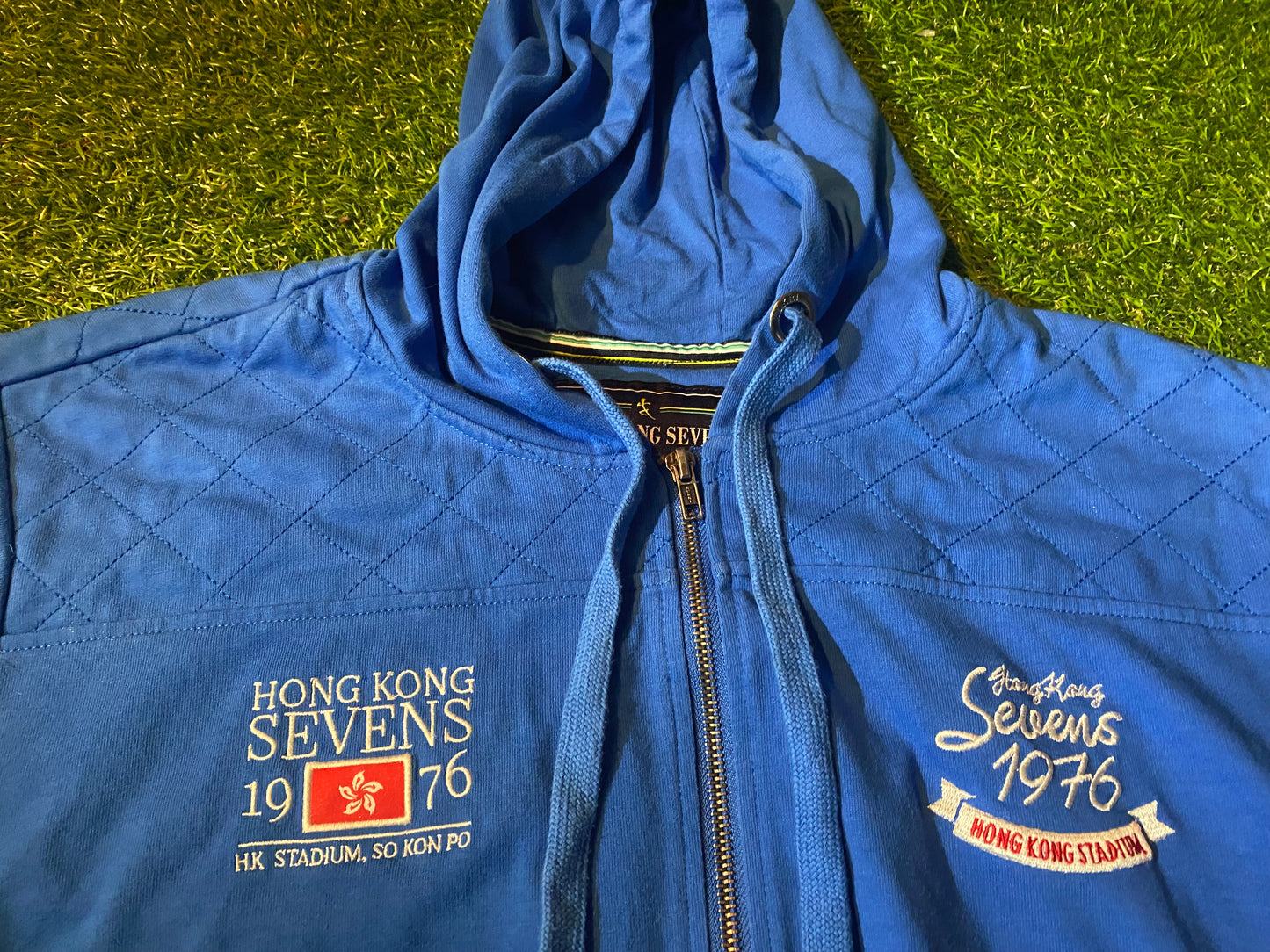 Hong Kong 7's Sevens Rugby Union Football Womans Females Size 12-14 Zip Up Hoody