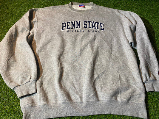 Penn State University Nittany Lions USA Big XXL 2XL Mans Champion Made Sweatshirt