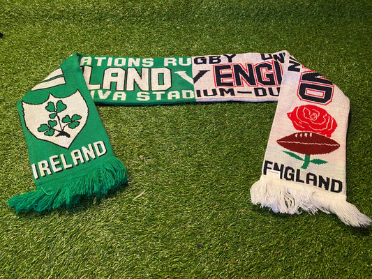 Ireland v England Irish Eire Aviva Stadium Rugby Union Football Adult Size Scarf Scarves