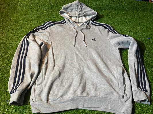 Adidas 3 Stripes Made Large Mans Hoody Hooded Top