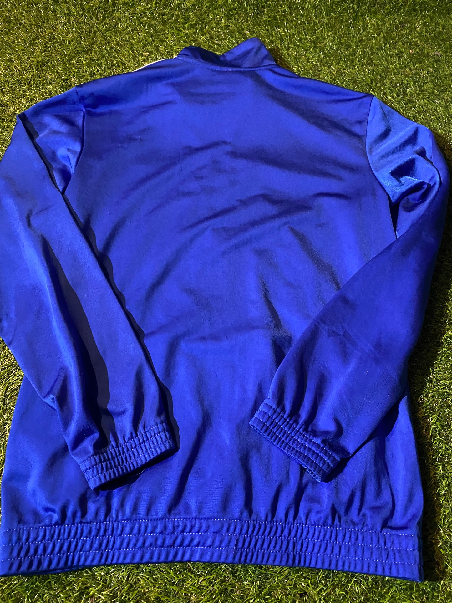 Adidas 3 Stripes Small Mans Single Layered Full Zip Up Tracksuit Style Jacket