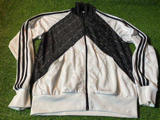 Rare Vintage Adidas Made 3 Stripes XL Extra large Mans Zip Up jacket / Coat