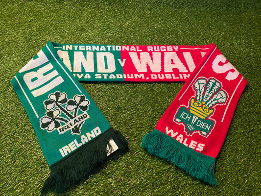 Ireland v Wales Irish Eire Aviva Stadium Rugby Union Football Adult Size Scarf Scarves