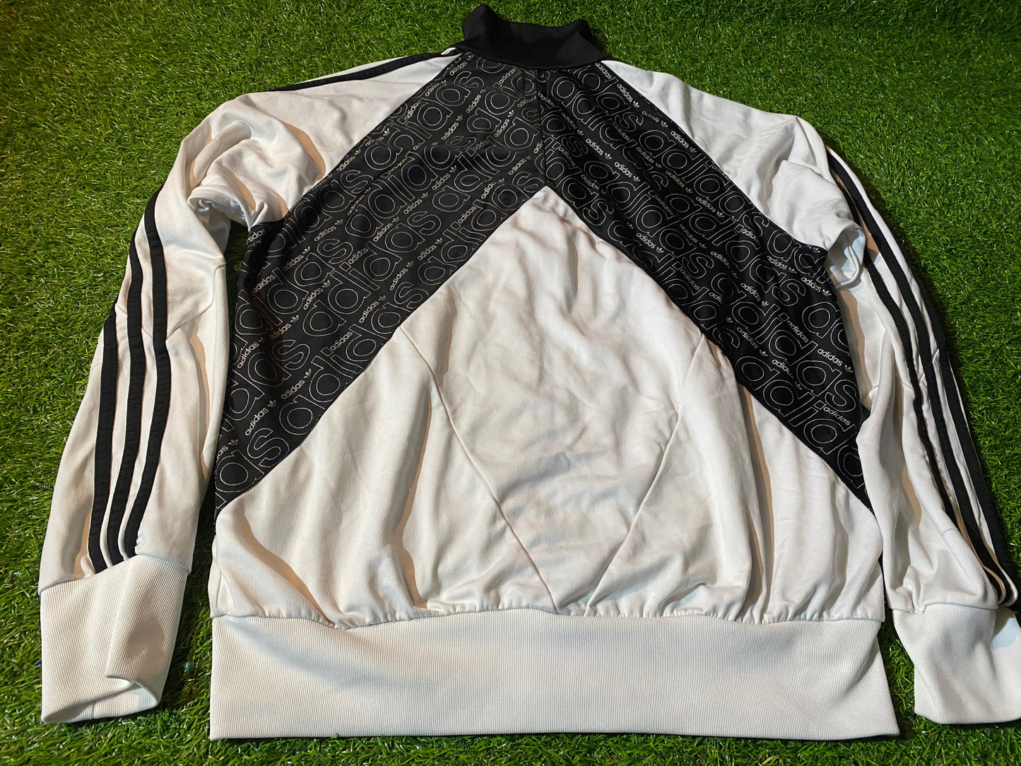 Rare Vintage Adidas Made 3 Stripes XL Extra large Mans Zip Up jacket / Coat