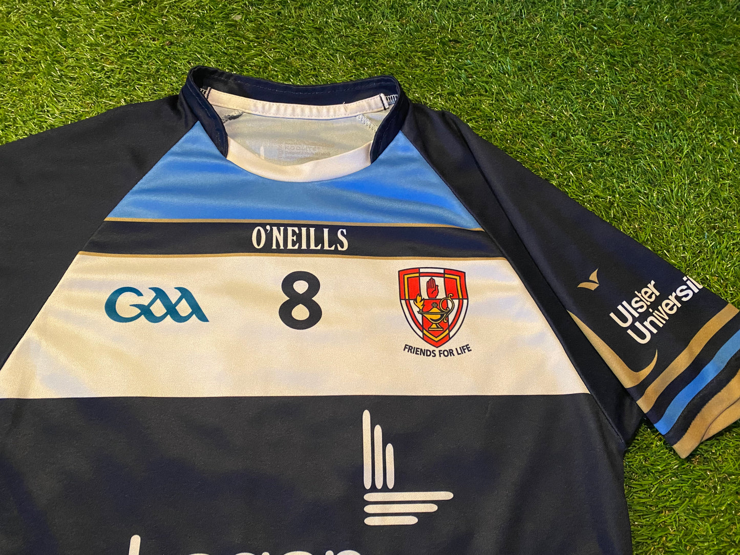 Ulster University Hurling GAA Gaelic Football Small Mans Match Worn Tight Fit no0 Jersey