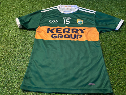 Co Kerry Ireland Eire Hurling GAA Gaelic Football Small Mans Match Worn Tight Fit no15 Jersey