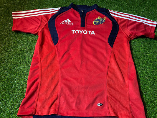 Munster Eire Irish Ireland Rugby Union Football Small Mans Adidas Made Home Jersey