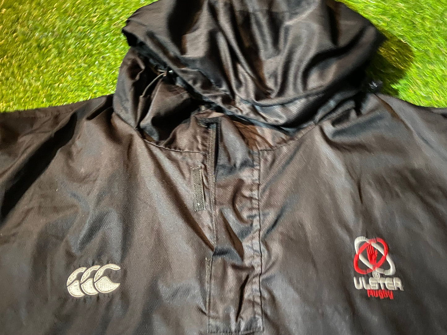 Ulster Northern Ireland Rugby Union Big XXXL 3XL Mans Breathable Lined CCC Hooded Jacket