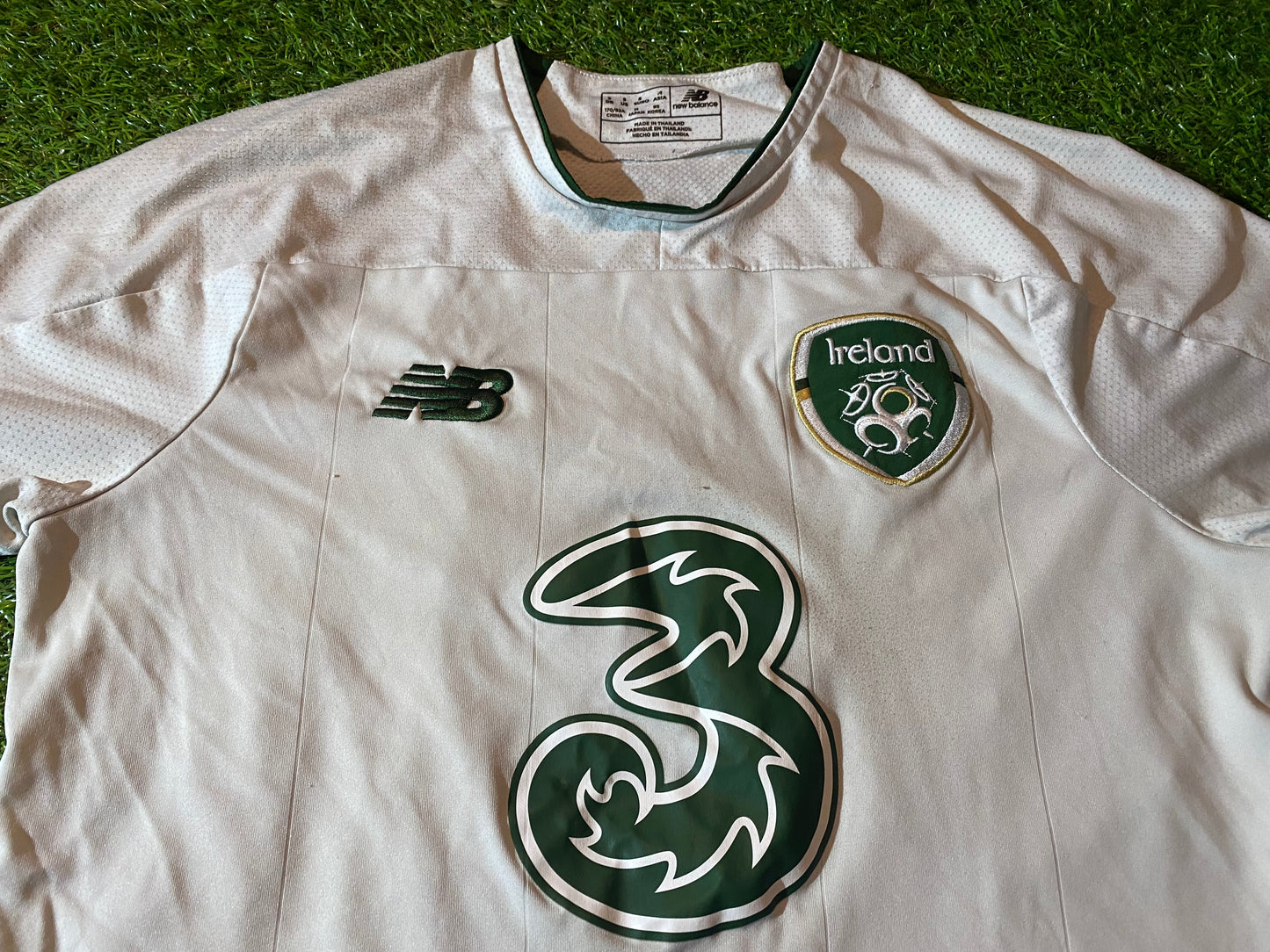 Republic of Ireland Football Soccer Small Mans New Balance Made Away Jersey