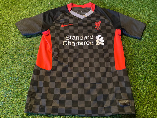 Liverpool FC England Soccer Football Medium Boys 9-10 Year Old Nike Away Jersey