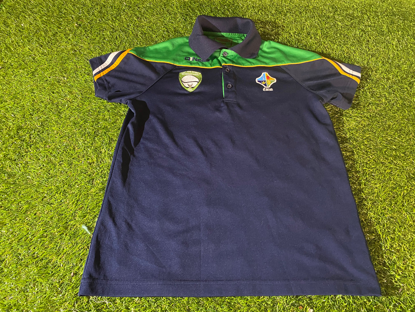 Four 4 Province Eire Ireland GAA Gaelic Football Hurling Small Mans Polo Jersey