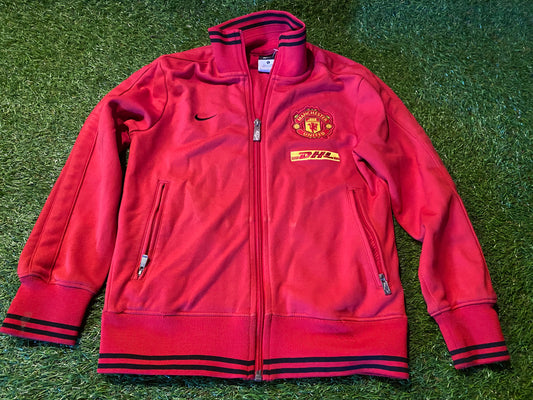Manchester United England Football Soccer Small Boys 7-8 Year Old Nike Zip Up Jacket