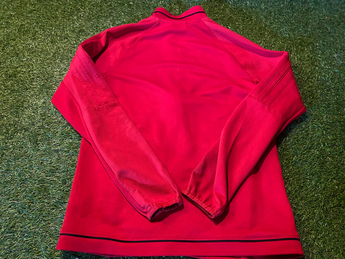 Manchester United England Football Soccer XL Boys 13-14 Year Old Adidas Zip Up Jacket