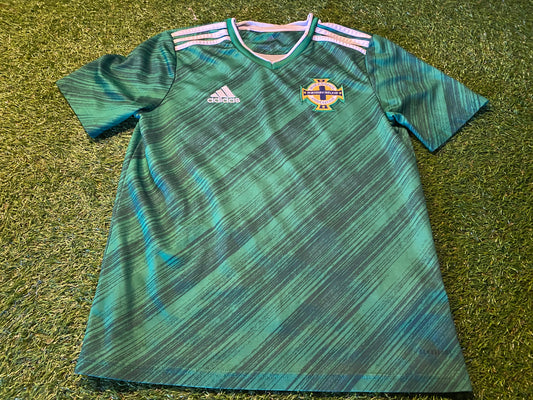 Northern Ireland Ulster Soccer Football Large Boys 11-12 Year Old Adidas Home Jersey