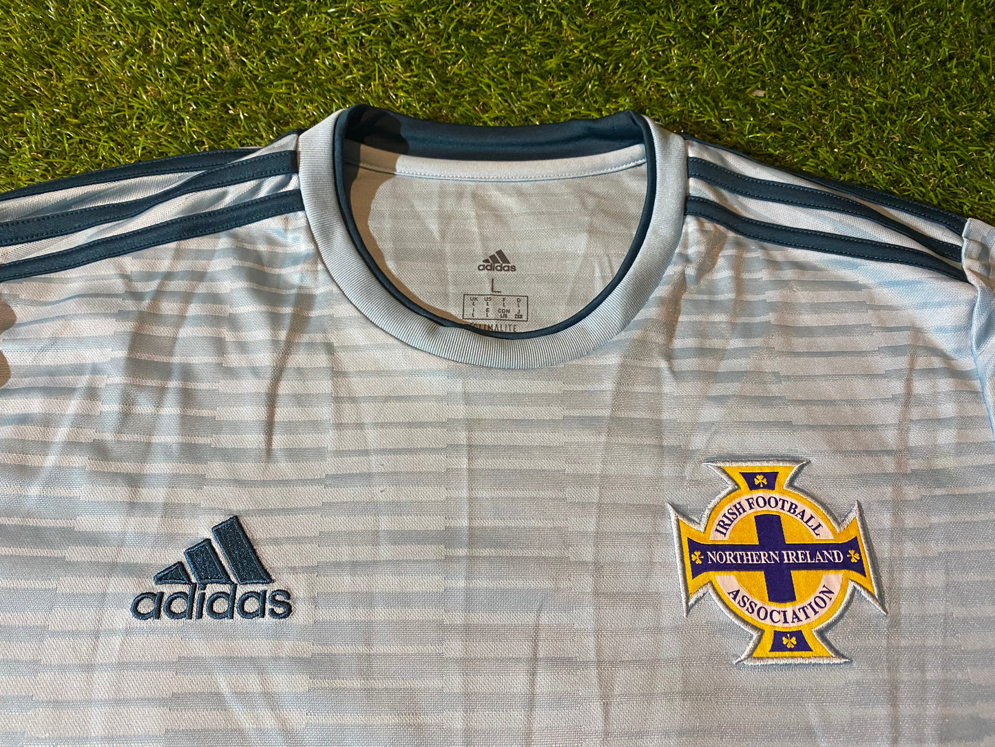 Northern Ireland Ulster GAWA Football Soccer Large Mans Adidas 2018 Away Jersey