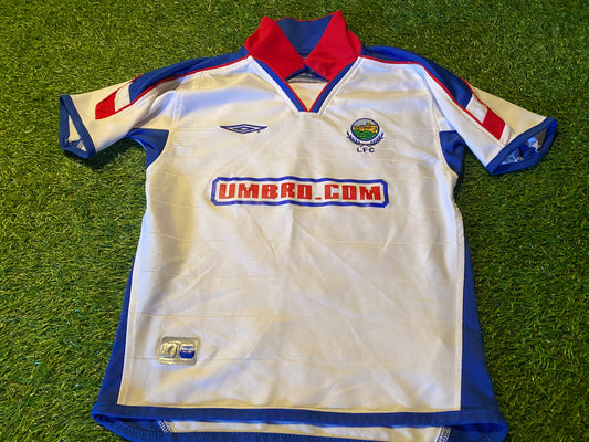 Linfield FC Northern Ireland Football XS Boys 6-7 Year Old Vintage Umbro Away Jersey