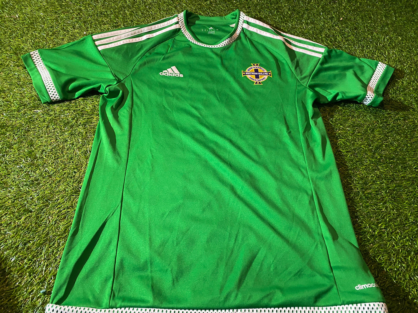Northern Ireland Ulster GAWA Football Soccer Small Mans Adidas 2014 Home Jersey