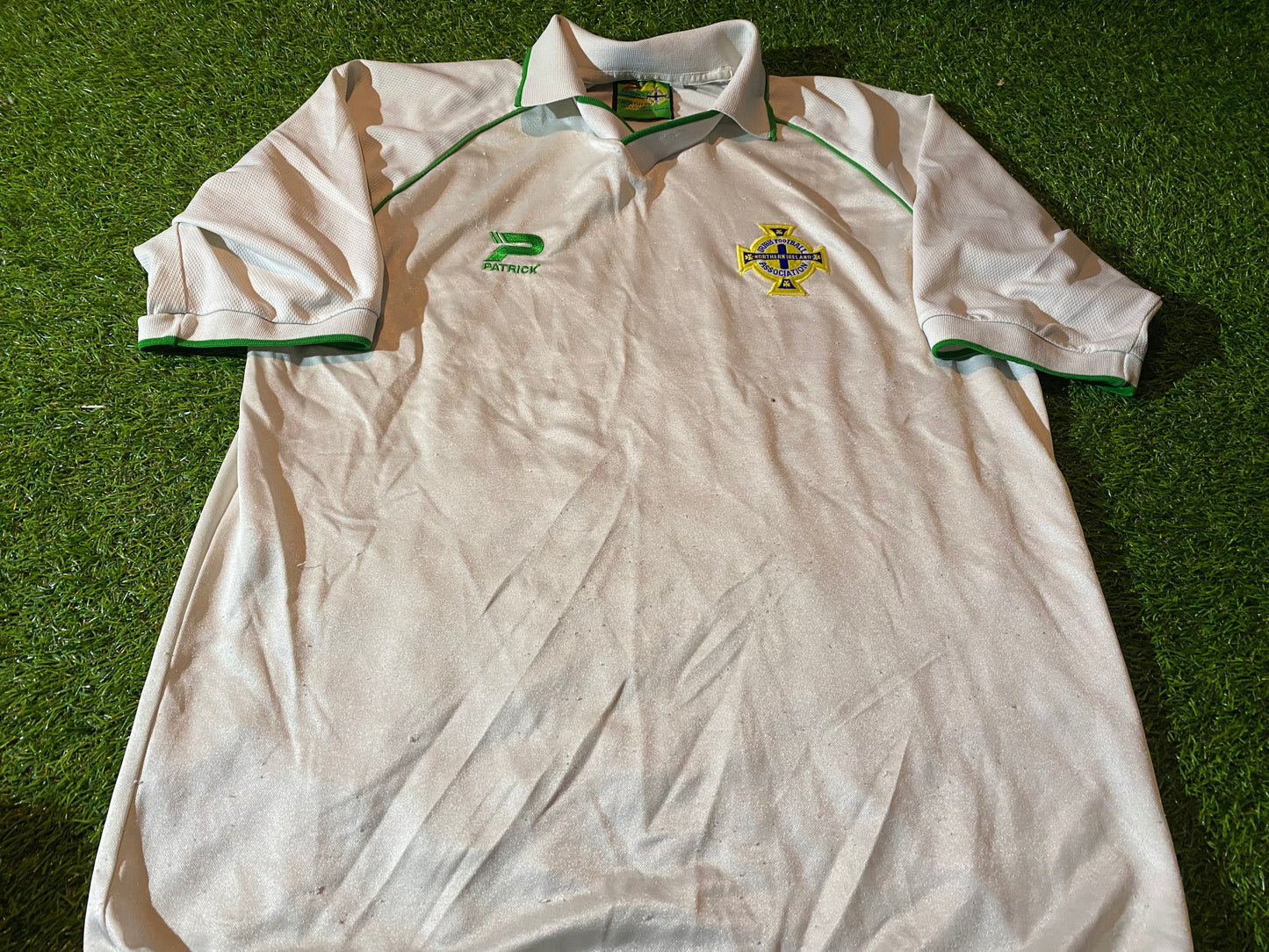 Northern Ireland GAWA Football Soccer Ulster Rare Large Mans Vintage Patrick Made Away Jersey