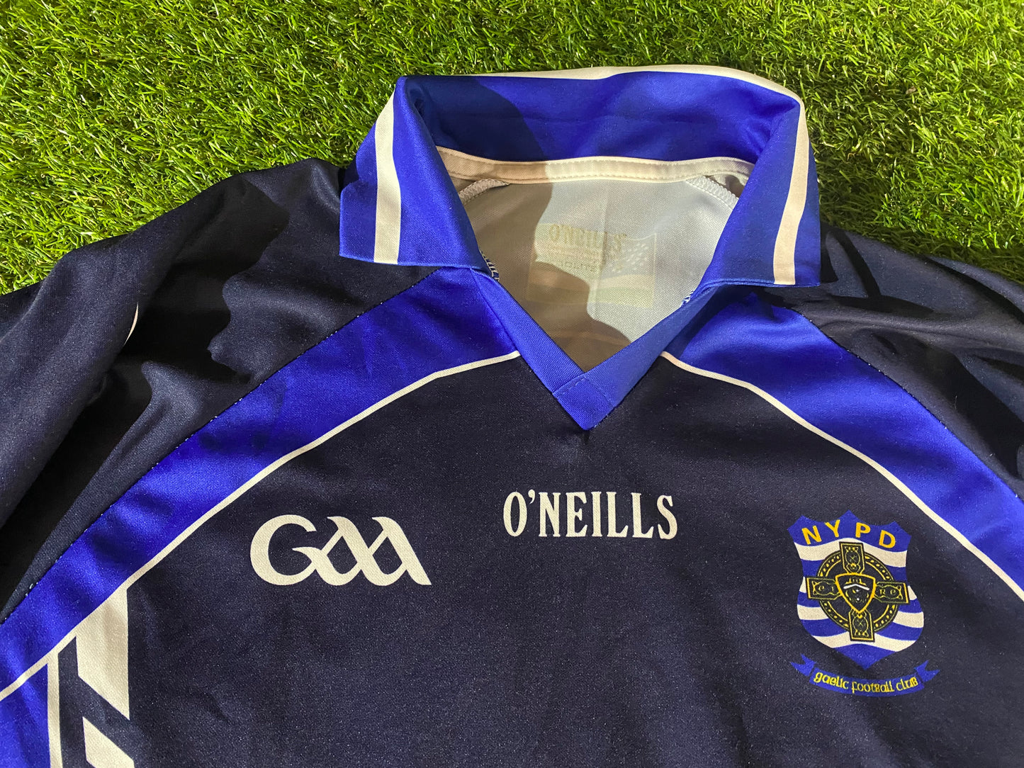 NYPD New York Police Dept USA GAA Gaelic Football Hurling Small Mans Shirt / Jersey