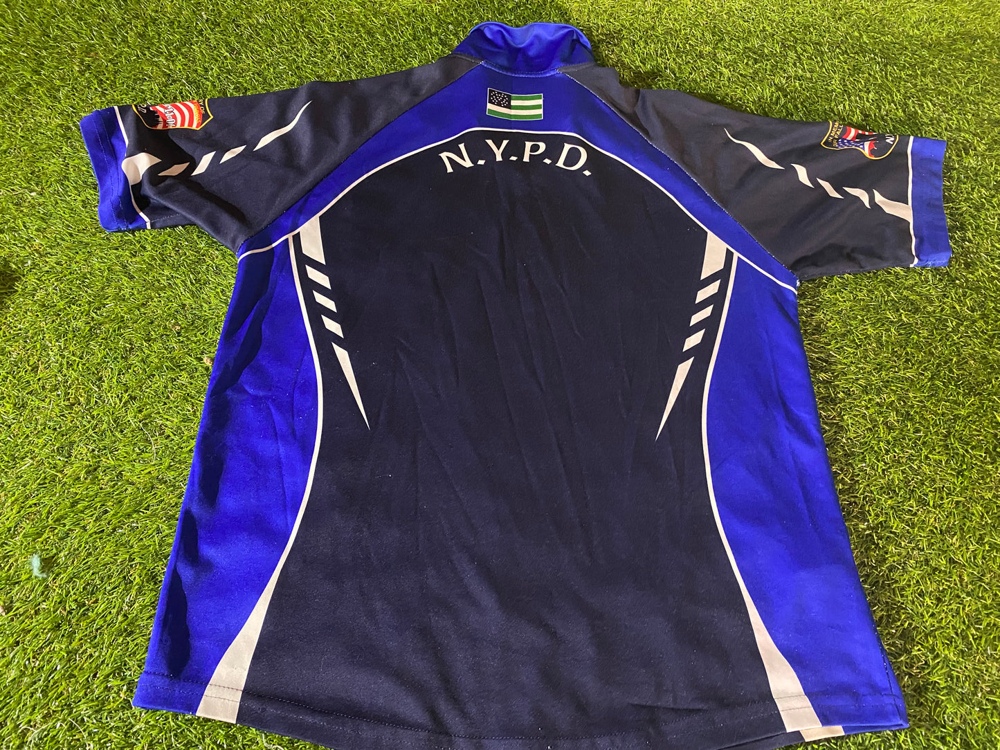 NYPD New York Police Dept USA GAA Gaelic Football Hurling Small Mans Shirt / Jersey