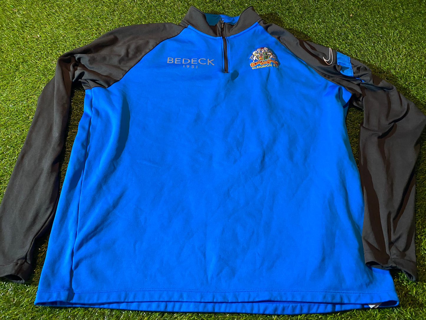 Glenavon FC Northern Ireland Football XL Extra Large Mans Nike Training Over Top