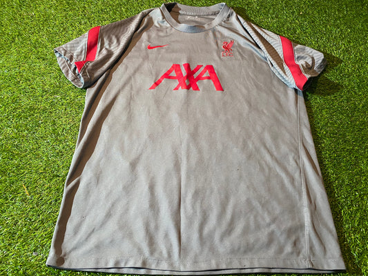 Liverpool England Football Soccer EPL XL Extra Large Mans Lighter Nike Leisure Top Jersey