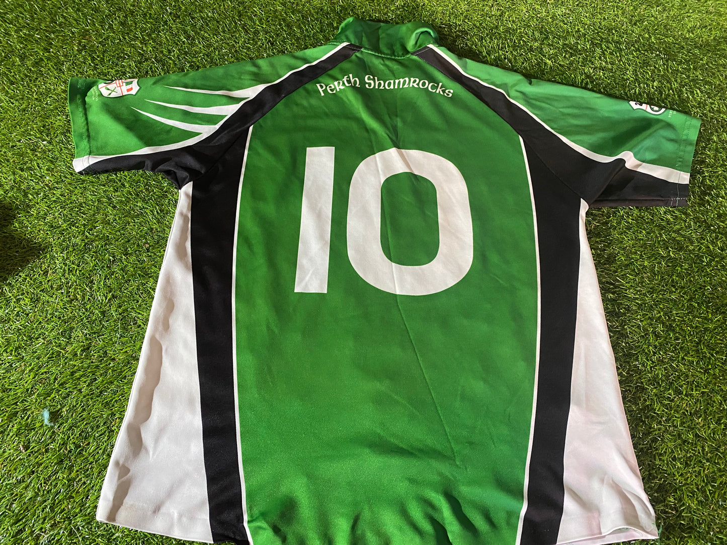 Perth Shamrocks Australia GAA Gaelic Football Medium Mans Match Worn no 10 Jersey / Shirt