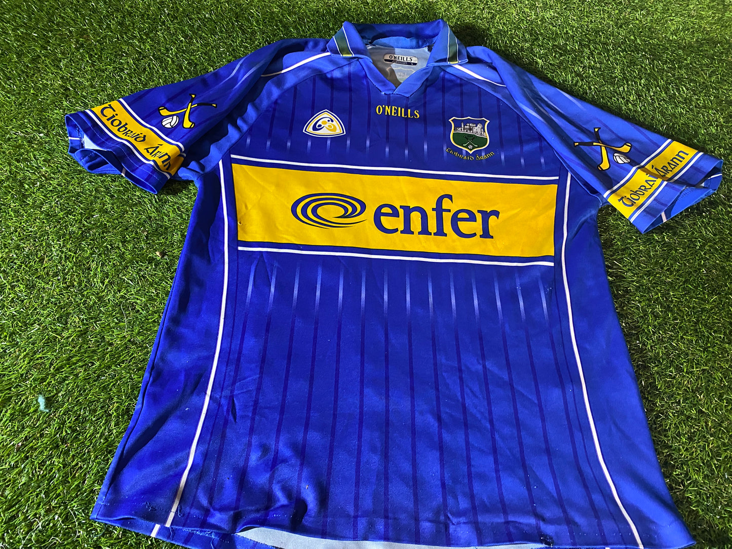 Co Tipperary GAA Gaelic Ireland Football Hurling Large Mans Home Jersey Shirt