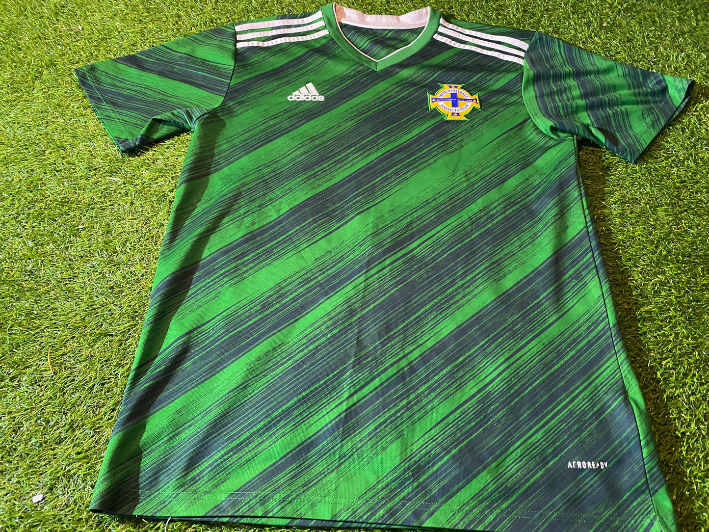 Northern Ireland Football Ulster GAWA Medium Mans Adidas Made S/S 2019 Home Jersey