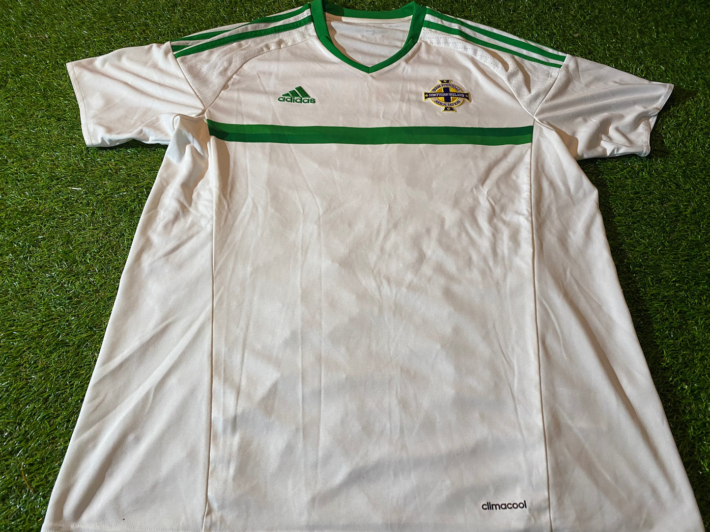 Northern Ireland Football Ulster GAWA 2016 Large Mans Adidas Made Away Jersey