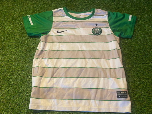 Celtic FC Scotland Football Soccer Small Boys 7-8 Year Old Nike Away Jersey