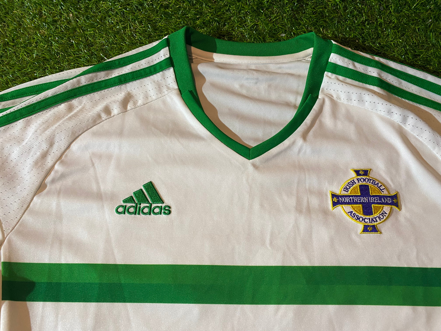 Northern Ireland Football Ulster GAWA 2016 Large Mans Adidas Made Away Jersey