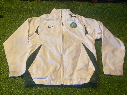 Celtic FC Scotland Football Soccer Medium Boys 9-10 Year Old Nike Zip Up Lined Jacket
