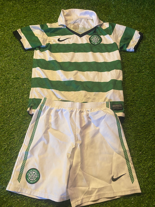 Celtic FC Scotland Scottish Soccer Football Kids Boys Girls 6-7 Year Old Top & Shorts Set