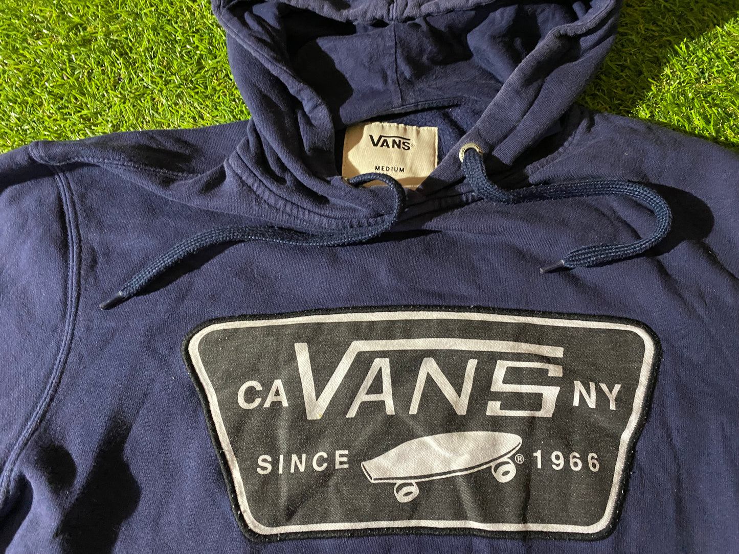 Rare Vintage 1990's Vans Skateboarding Medium Mans Hoody Hooded Top