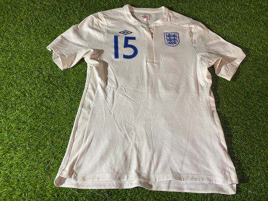 England English Soccer Football Womans Match Worn / Issued No 15 Size 12 Jersey / Shirt
