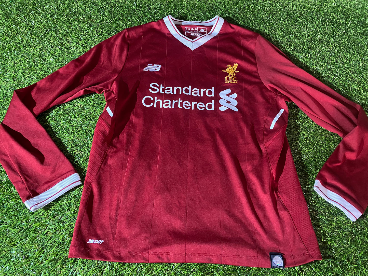 Liverpool England Soccer Football Large Boys 12-13 yr 1892-2017 Home Jersey