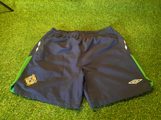 Northern Ireland Football Ulster Soccer  Large MansUmbro Lined Pockets Leisure Shorts