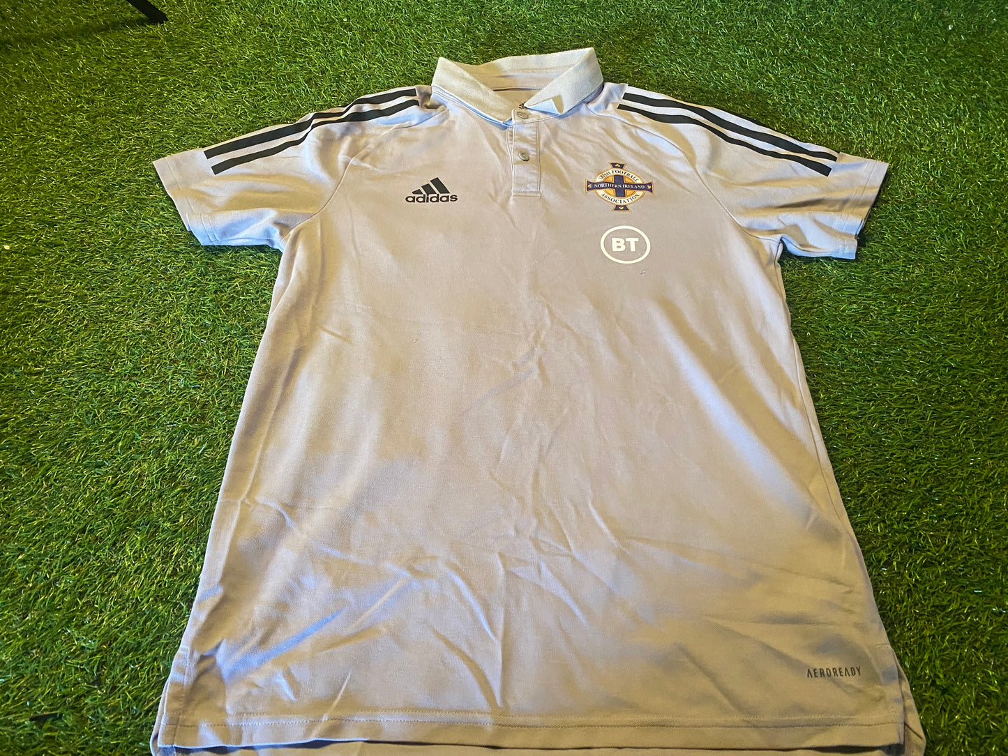 Northern Ireland Football Ulster GAWA Medium Mans Adidas Polo Jersey