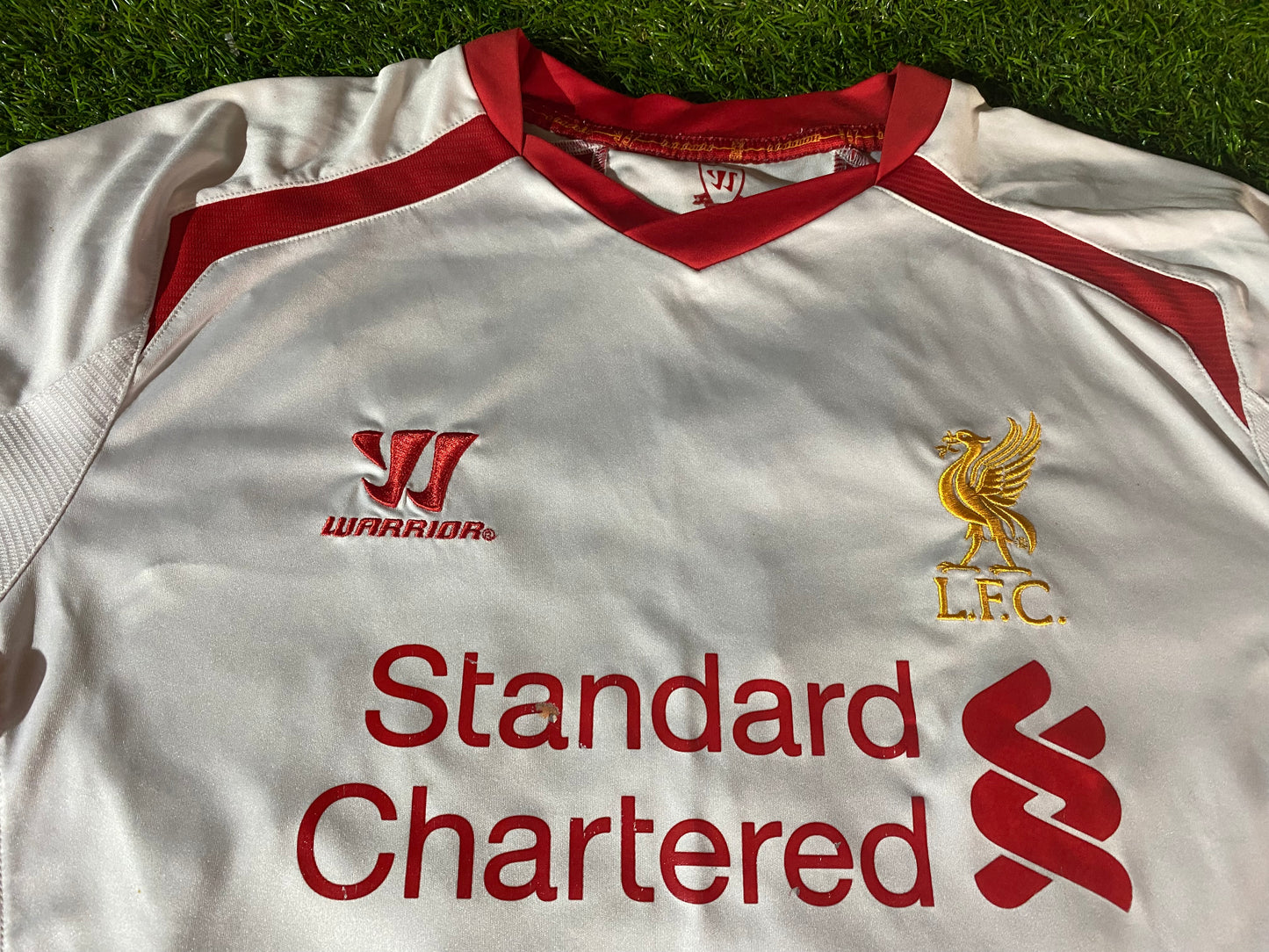 Liverpool England Football XL Extra Large Mans 2013 Warrior Made Away Jersey / Shirt