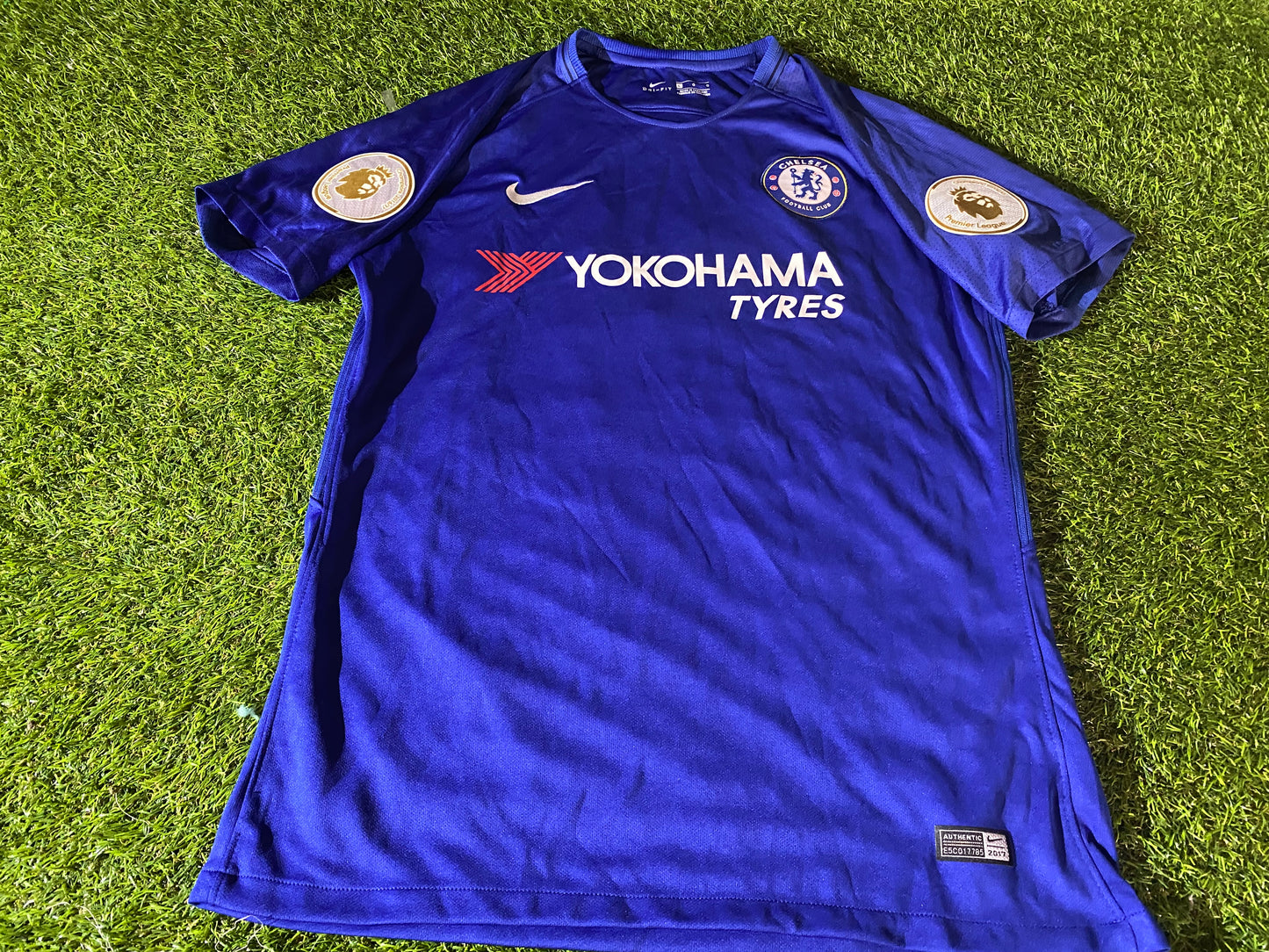 Chelsea England Football Large Mans EPL Champions 2016/2017 Home Jersey / Shirt