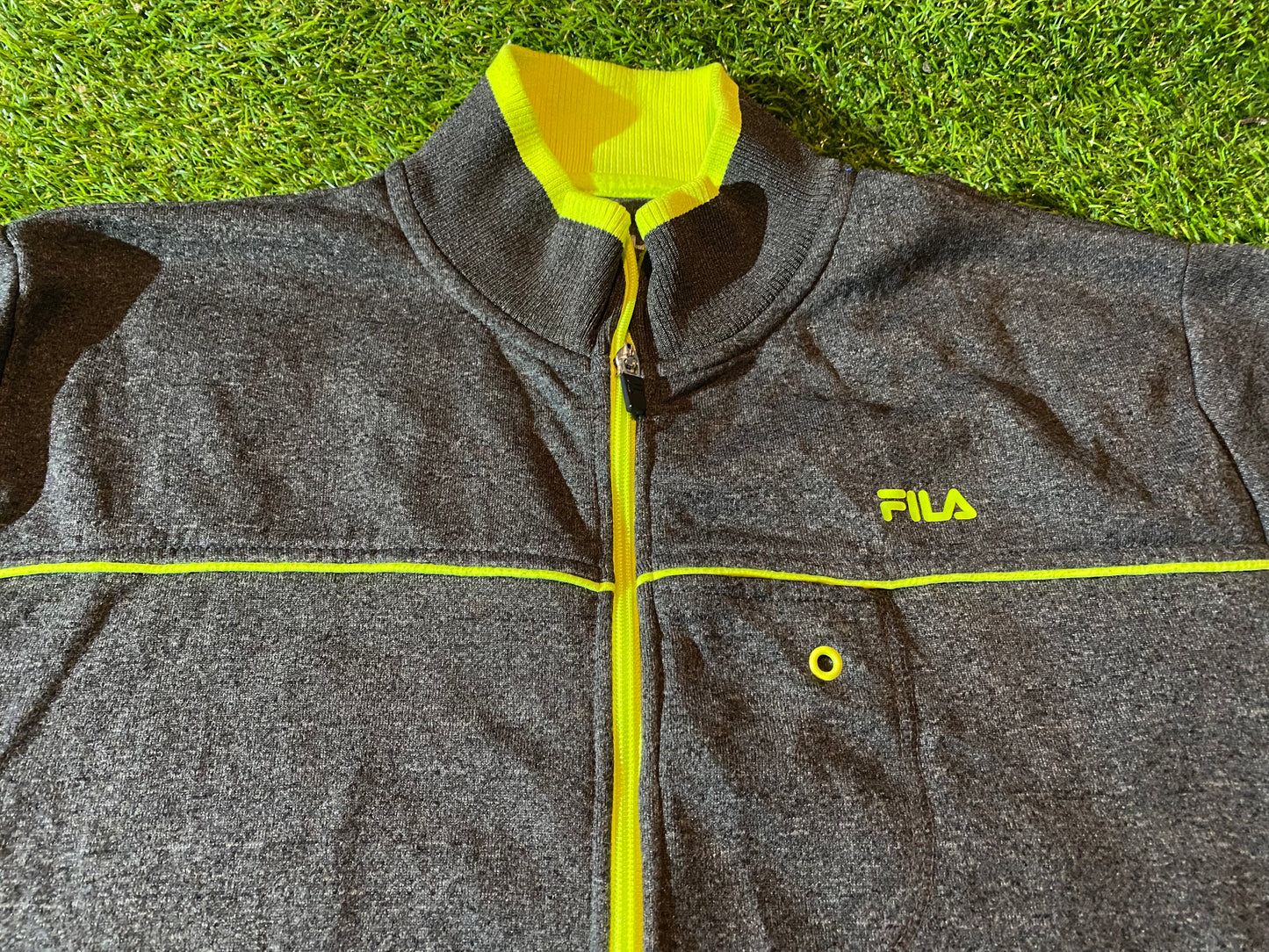 Fila Made Big XXL 2XL Mans Soft Single Layered Full Zip Up Jacket / Coat