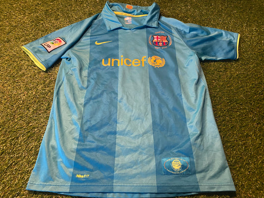 FCB Barcelona Spain La Liga Espana Football XL Boys / Youths Rare Nou Camp Nike Away Jersey
