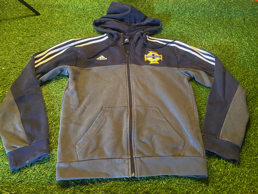 Northern Ireland Football Ulster GAWA Small Mans Adidas Made Heavier Hoody Hooded Zip Up Top