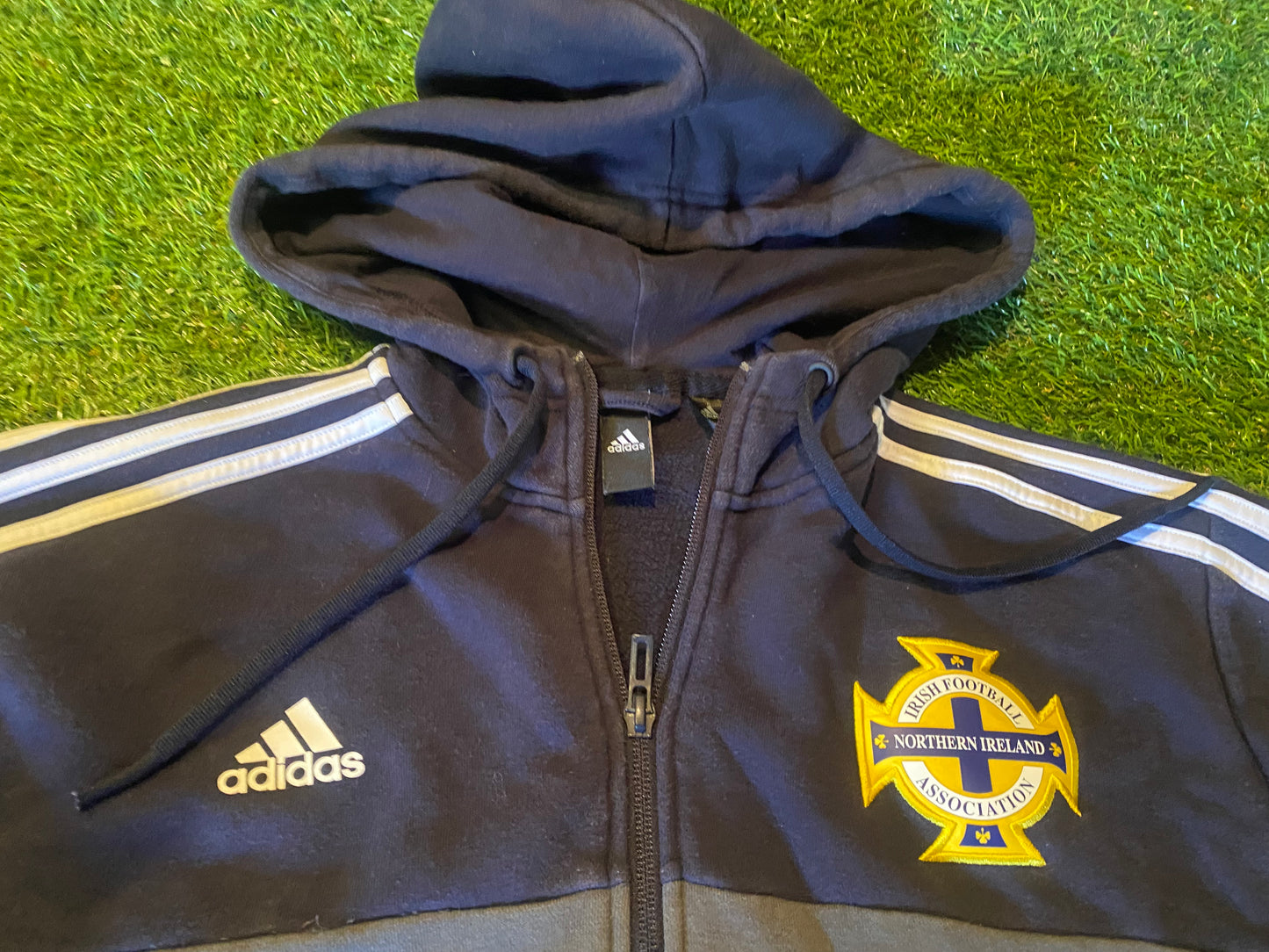 Northern Ireland Football Ulster GAWA Small Mans Adidas Made Heavier Hoody Hooded Zip Up Top