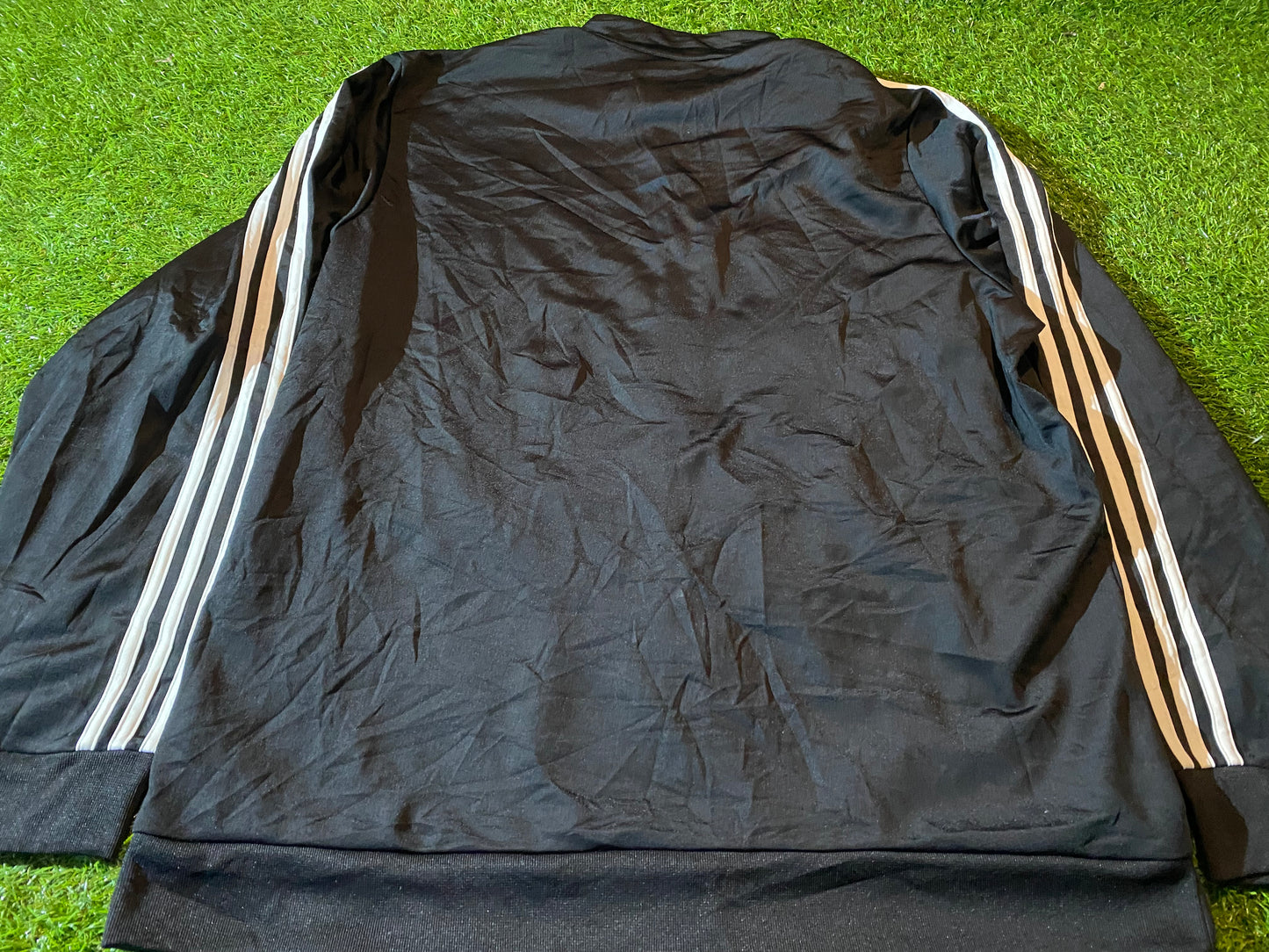 Adidas 3 Three Stripes Sports XL Extra Large Mans Single Layered Zip Up Jacket / Coat