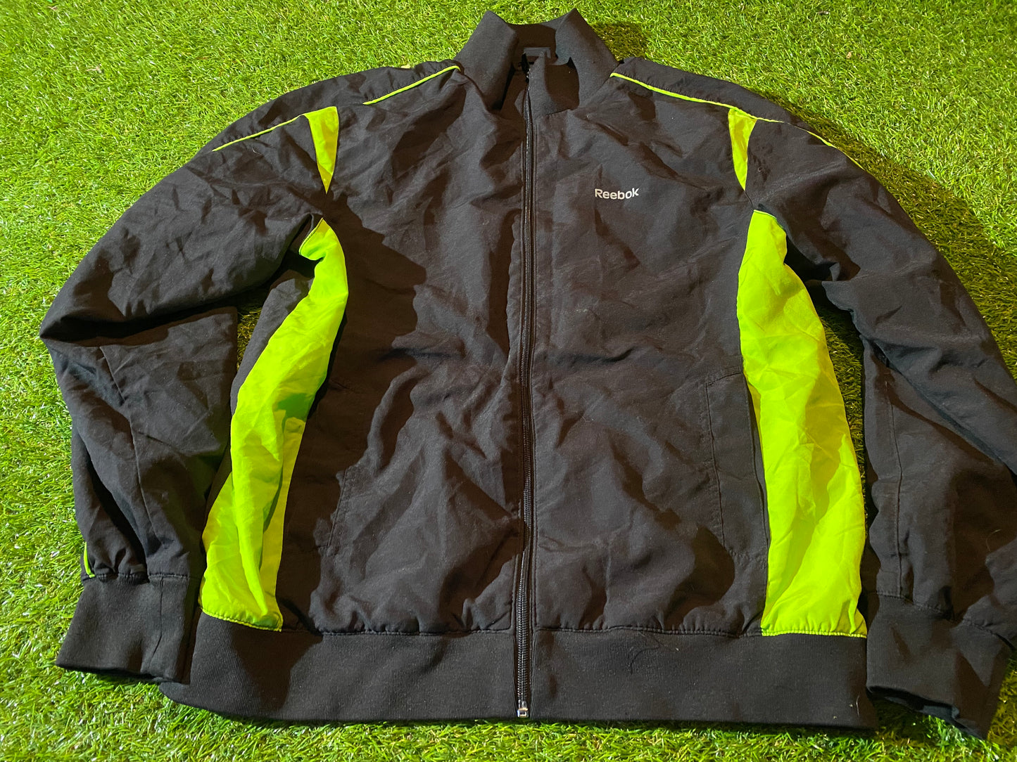 Reebok Sports Medium Mans Breathable Lined Tracksuit Type Jacket / Coat