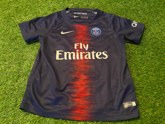 PSG Paris Saint Germain France French Football Boys Girls 5-6 Year Old Nike Home Jersey