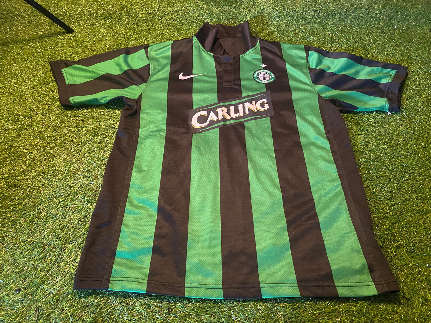 Celtic FC Scotland Scottish Soccer Football Large Mans Rare Nike Made Away Jersey
